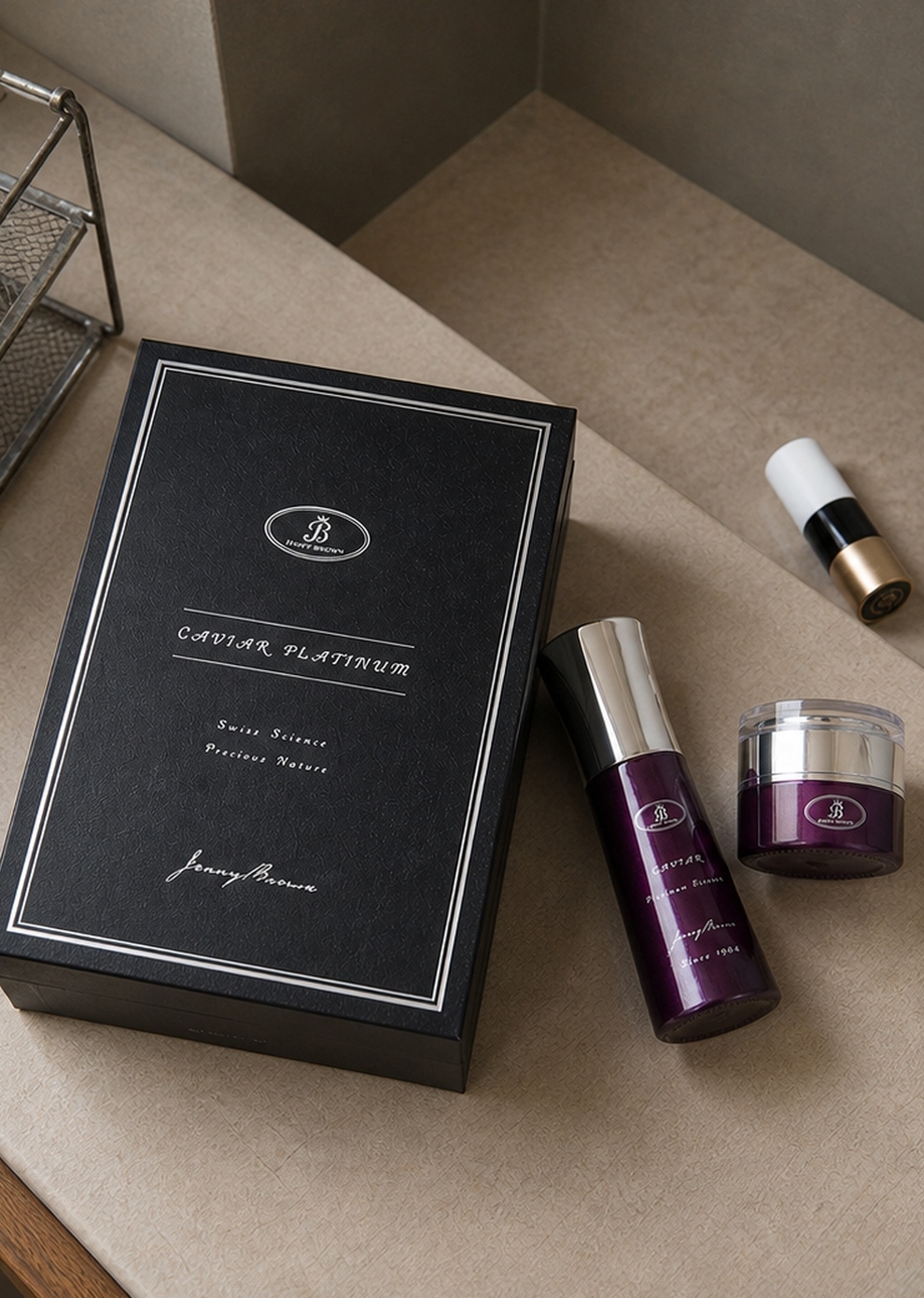 JennyBrown caviar set third image displaying serum and eye cream