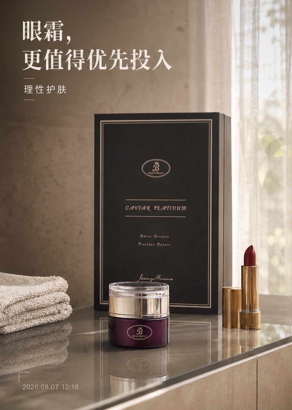 JennyBrown珍妮布朗鱼子酱眼霜产品相关分享配图，展示眼霜产品